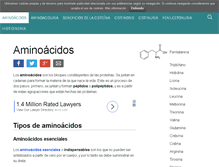 Tablet Screenshot of aminoacidos.net